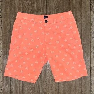 Good Man Brand Hibiscus Shorts Boho Printed Orange